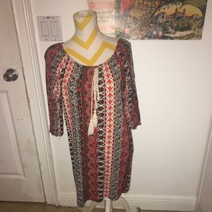 TRIBAL PRINT DRESS